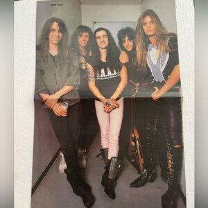 Skid Row centerfold pinup